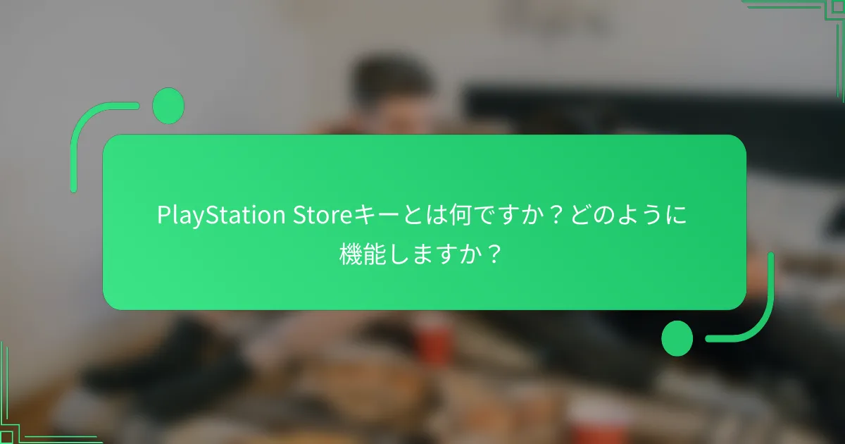 PlayStation Storeキーとは何ですか？どのように機能しますか？